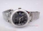 AAA Quality Copy Rolex Day Date Black Roman Watch Men Size 36mm